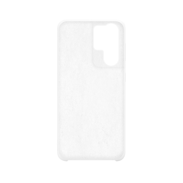 Samsung Galaxy S21 Ultra siliconen case - Wit - Binnenzijde