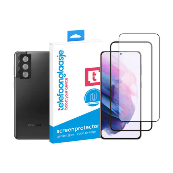 Telefoonglaasje Galaxy S21 Plus scherm en camera screenprotector