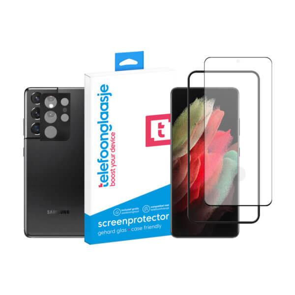Telefoonglaasje Galaxy S21 Ultra scherm en camera screenprotector
