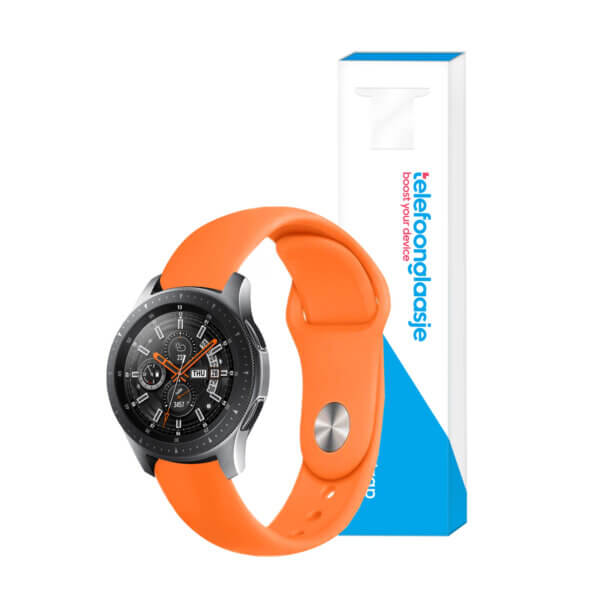 Siliconen smartwatch bandje - Oranje 20mm