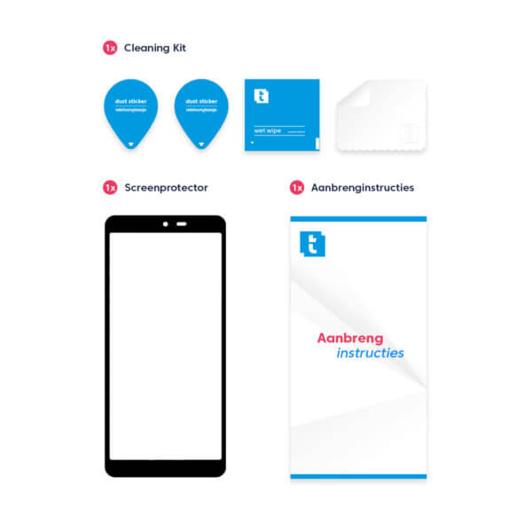 Samsung Galaxy Xcover 5 screenprotector inhoud edge to edge
