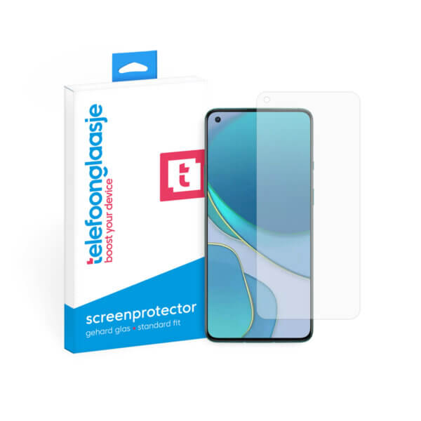 OnePlus 8T screenprotector met verpakking