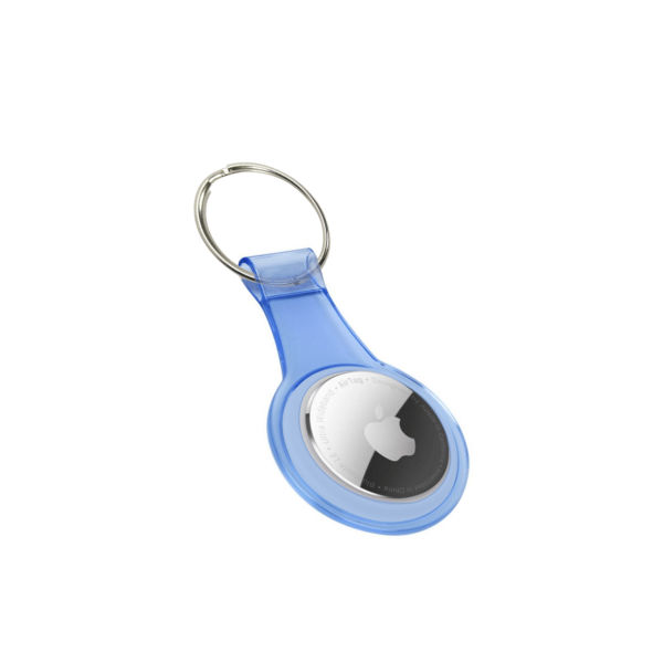 Apple AirTag sleutelhanger - Blauw (Clear)