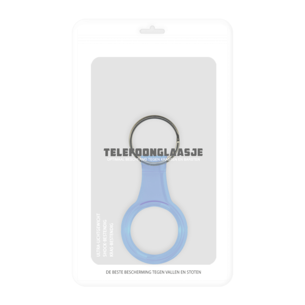 Apple AirTag sleutelhanger - Blauw clear verpakking