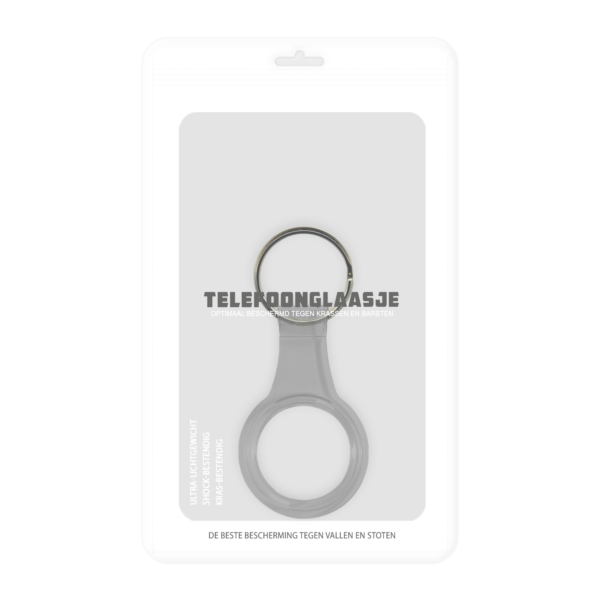 Apple AirTag sleutelhanger - Grijs clear verpakking