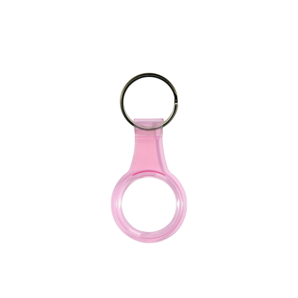 Apple AirTag sleutelhanger - Roze (Clear)