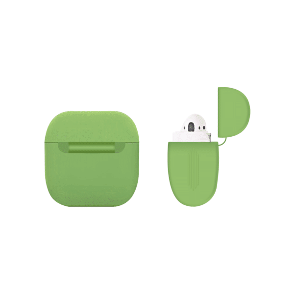 Apple AirPods case Siliconen Groen - Achterkant