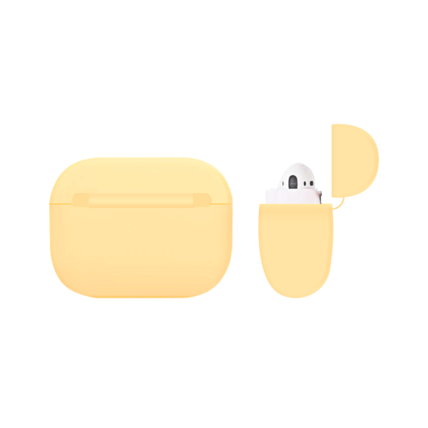 Apple AirPods Pro case Siliconen Geel - Achterkant