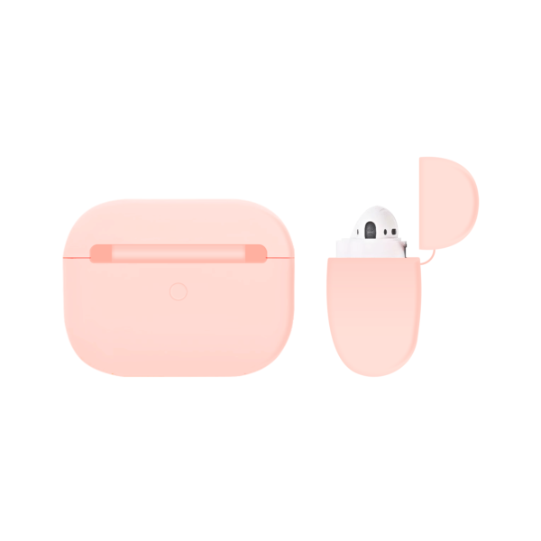 Apple AirPods Pro case Siliconen Roze - Achterkant