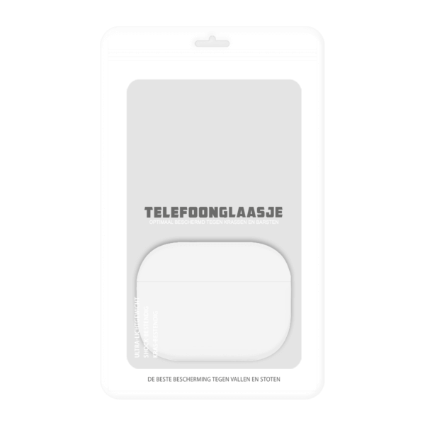 Apple AirPods Pro case Siliconen Clear Wit - Sealbag