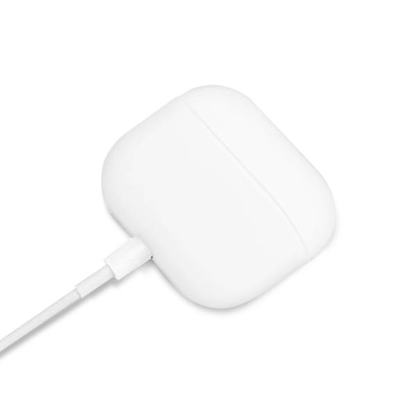 Apple AirPods Pro case Siliconen Wit - Aangesloten