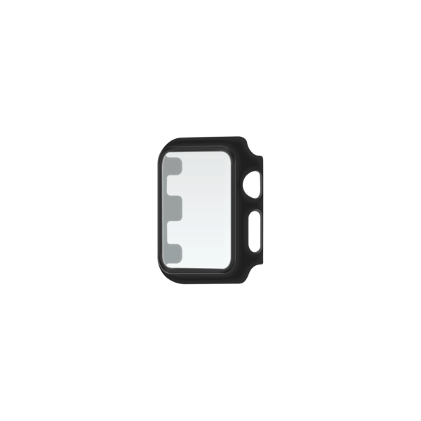 Apple Watch case 38mm Zwart Schuin