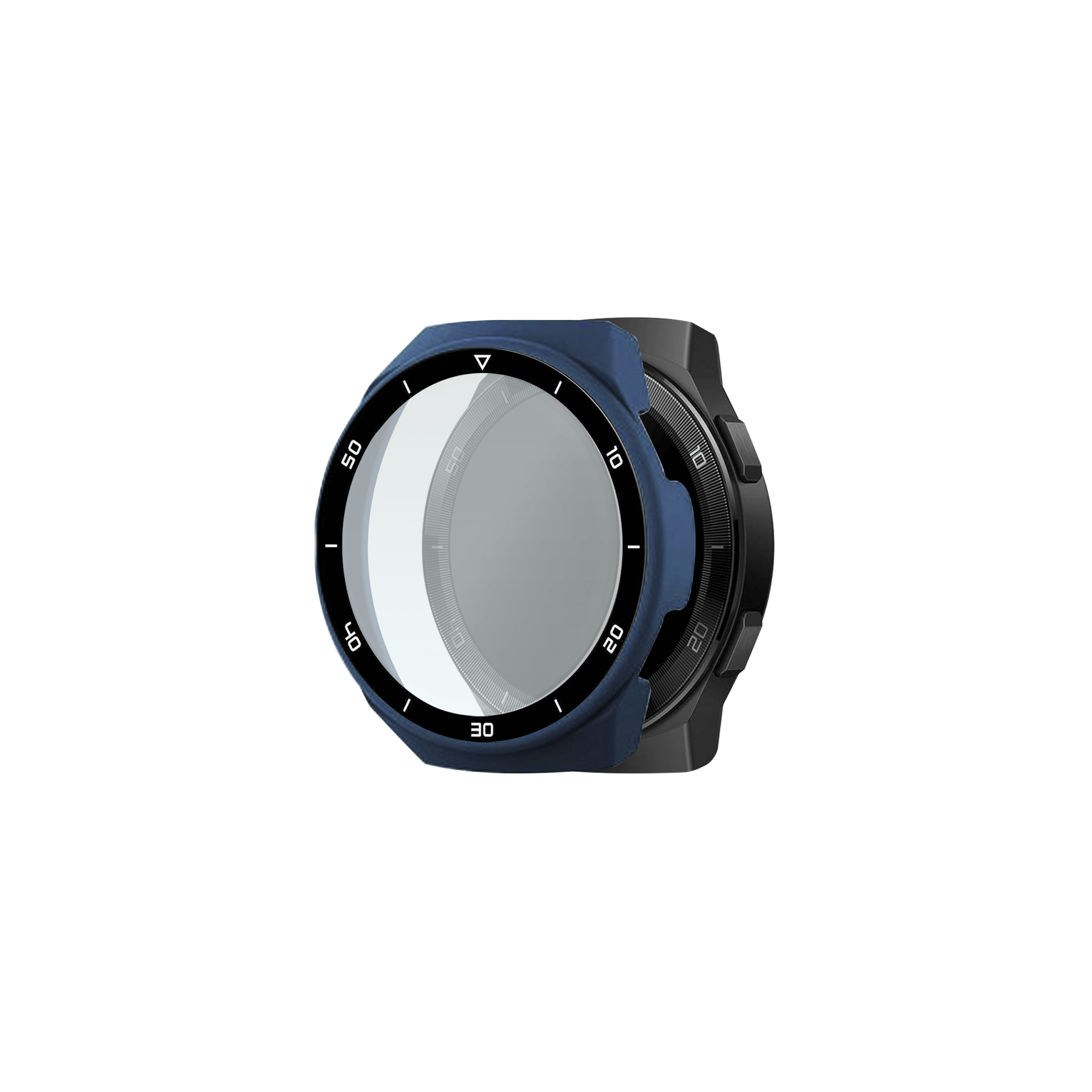 Afwijken land slijm Huawei Watch GT 2E Hoesje met Protector gehard glas - Blauw