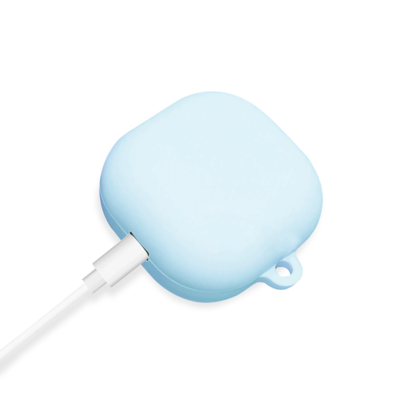 Samsung Galaxy Buds Pro/Live case - Lichtblauw aangesloten