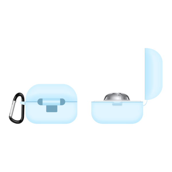 Samsung Galaxy Buds Pro/Live case - Lichtblauw Achterkant