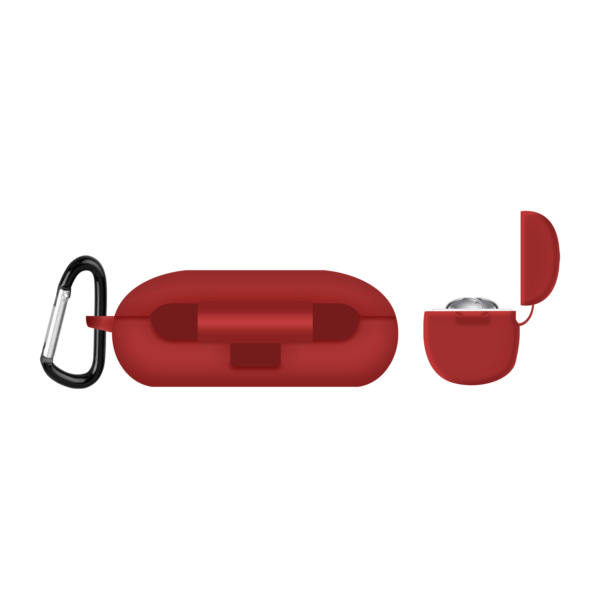 Samsung Galaxy Buds Plus case - Bordeaux Rood Achterkant
