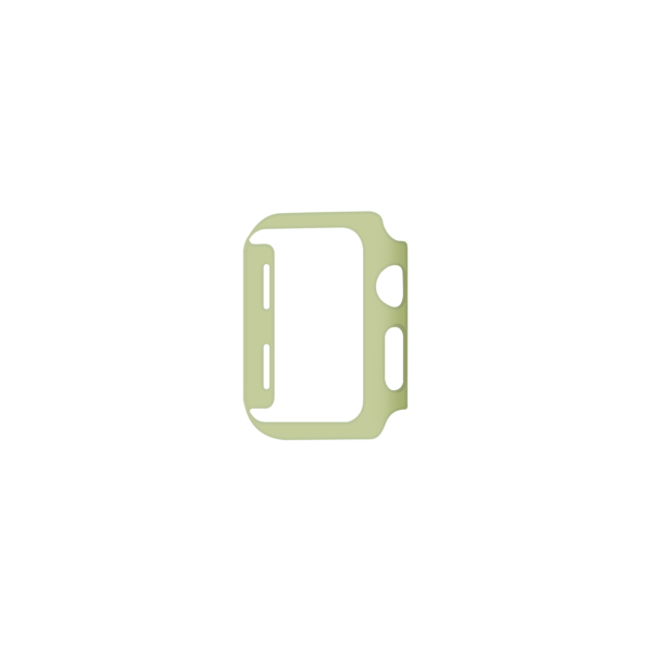 Apple Watch 1/2/3 case 38mm Lichtgroen Schuinaanzicht