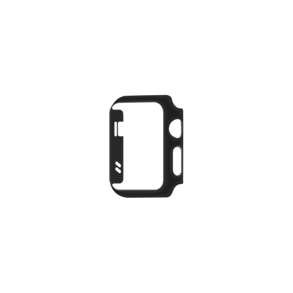 Apple Watch 1/2/3 case 42mm Zwart Schuinaanzicht