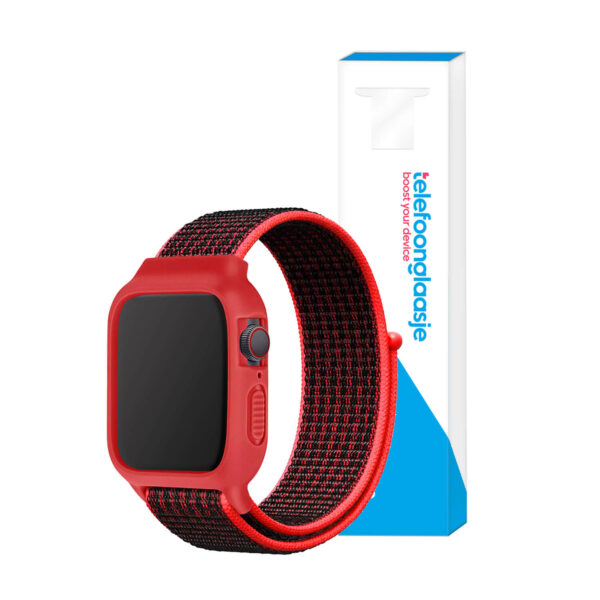 Apple Watch 1/2/3 Strap met Case - 38mm - Rood