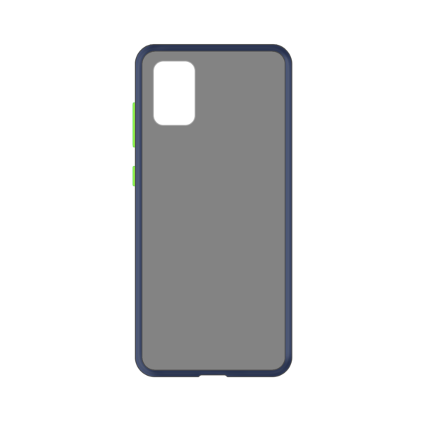 Samsung Galaxy A51 case - Blauw/Transparant - Enkel