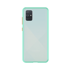 Samsung Galaxy A51 case - Lichtblauw/Transparant