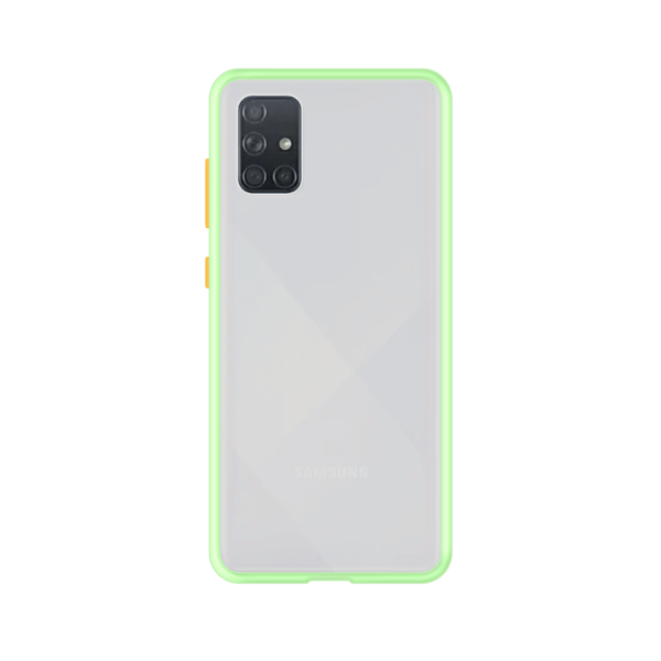 Samsung Galaxy A51 case - Lichtgroen/Transparant