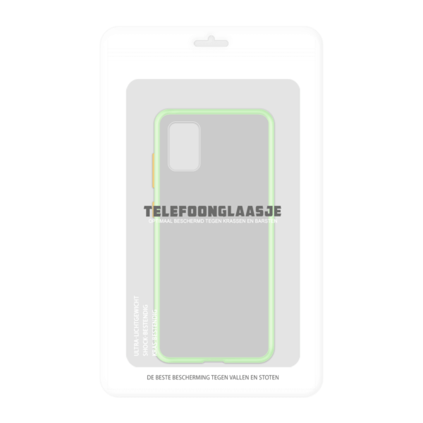 Samsung Galaxy A51 case - Lichtgroen/Transparant - In Verpakking