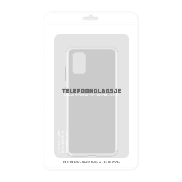 Samsung Galaxy A51 case - Wit/Transparant - In Verpakking
