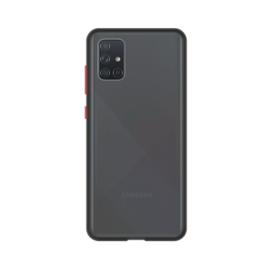 Samsung Galaxy A51 case - Zwart/Transparant