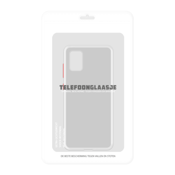 Samsung Galaxy A71 case - Wit/Transparant - In Verpakking