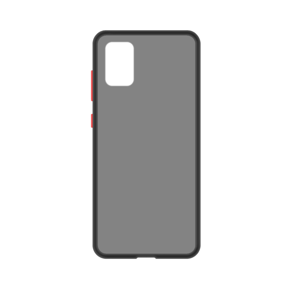 Samsung Galaxy A71 case - Zwart/Transparant - Enkel