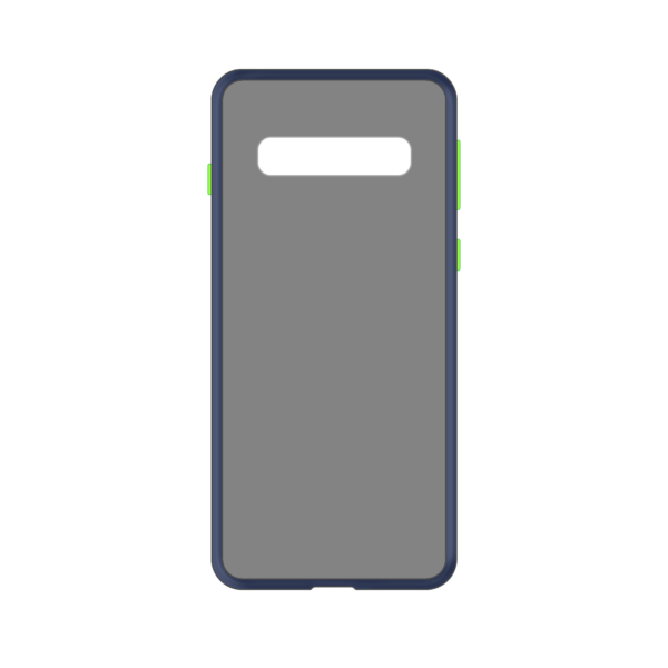 Samsung Galaxy S10 Plus case - Blauw/Transparant - Enkel