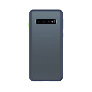 Samsung Galaxy S10 Plus case - Blauw/Transparant