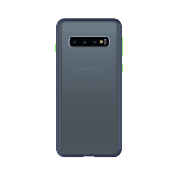 Samsung Galaxy S10 Plus case - Blauw/Transparant