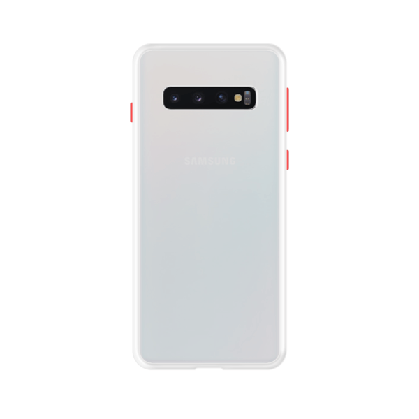 Samsung Galaxy S10 Plus case - Wit/Transparant