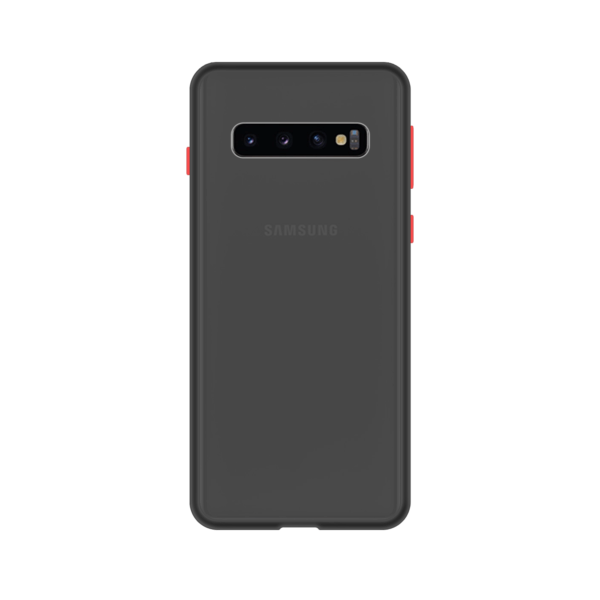Samsung Galaxy S10 Plus case - Zwart/Transparant
