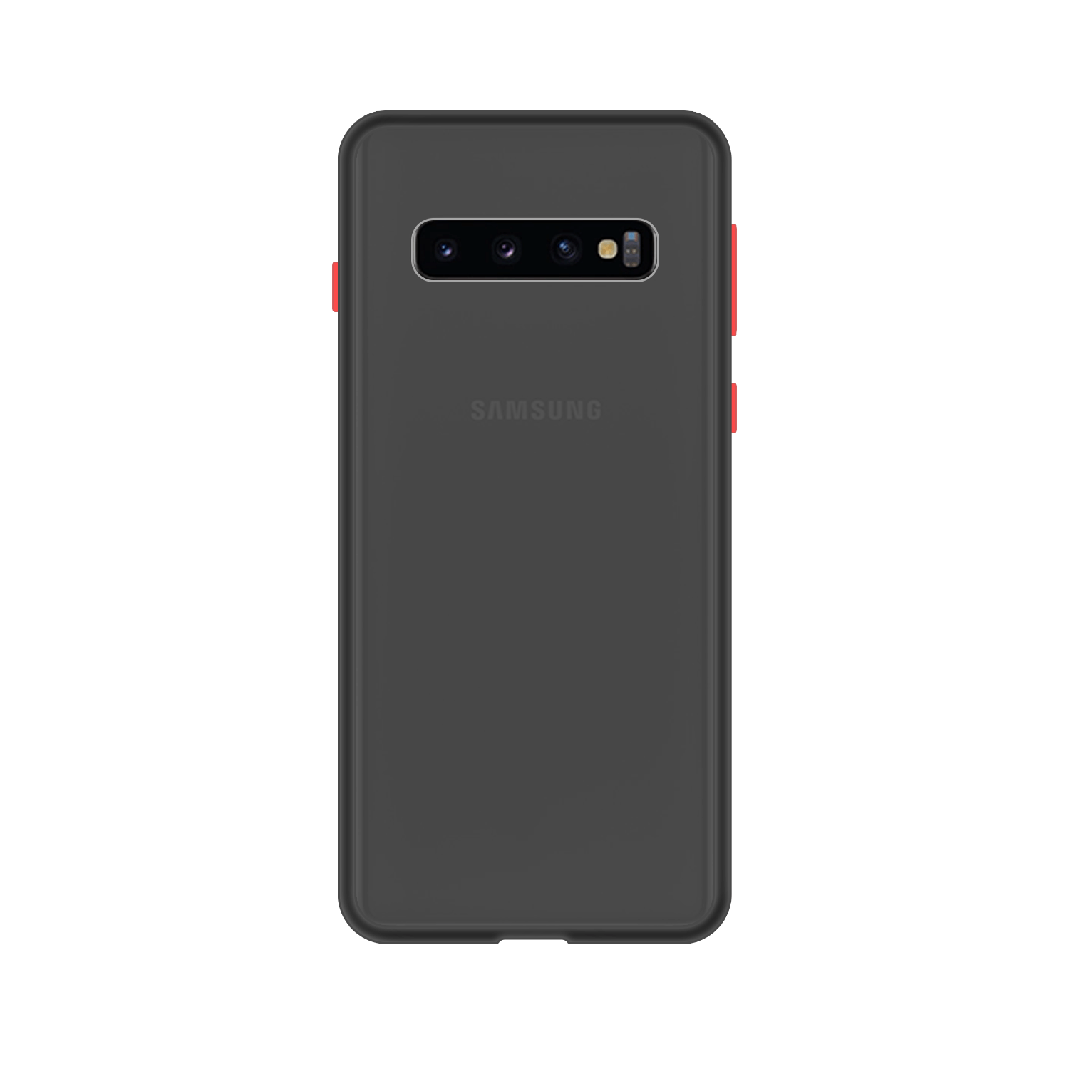Samsung Galaxy S10 Plus Back Cover - Zwart/Transparant