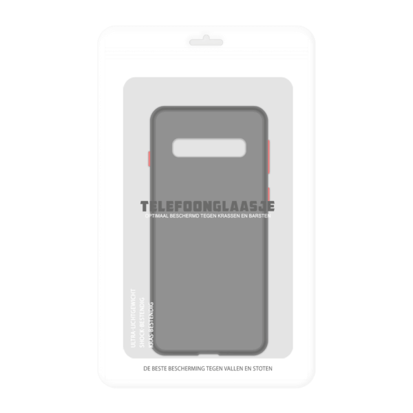 Samsung Galaxy S10 Plus case - Zwart/Transparant - In Verpakking