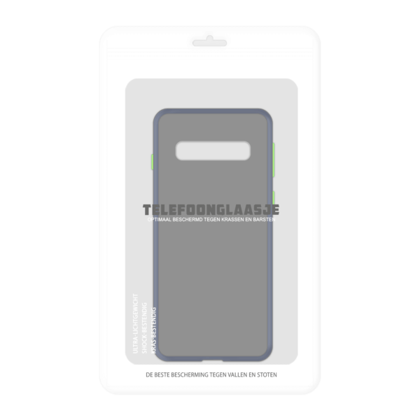 Samsung Galaxy S10 case - Blauw/Transparant - In Verpakking