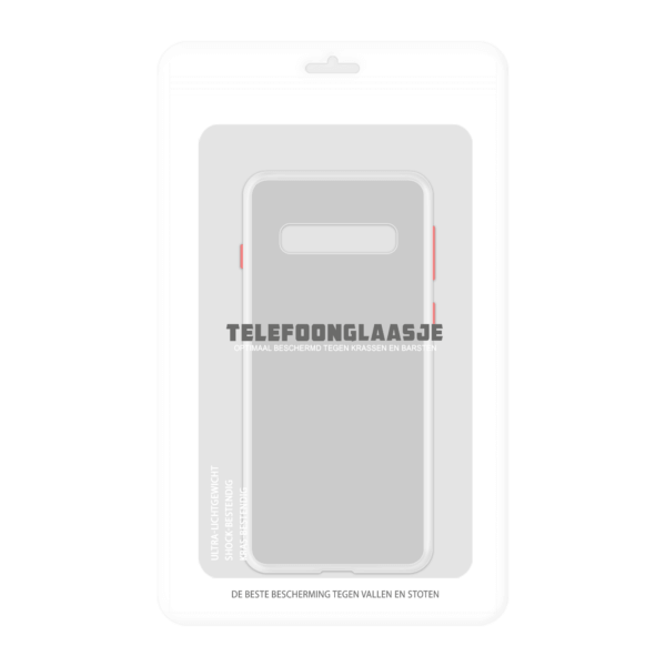 Samsung Galaxy S10 case - Wit/Transparant - In Verpakking