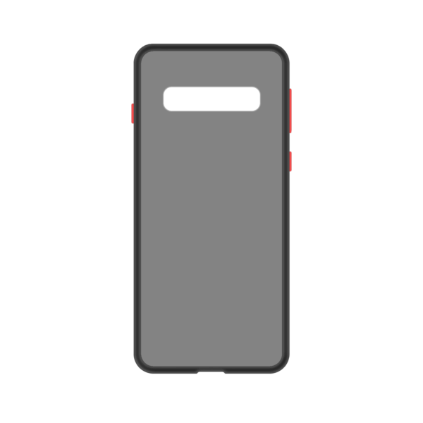 Samsung Galaxy S10 case - Zwart/Transparant - Enkel