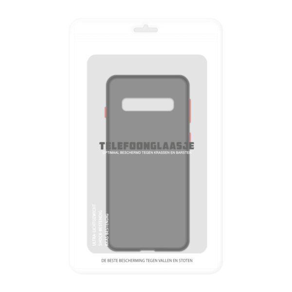 Samsung Galaxy S10 case - Zwart/Transparant - In Verpakking