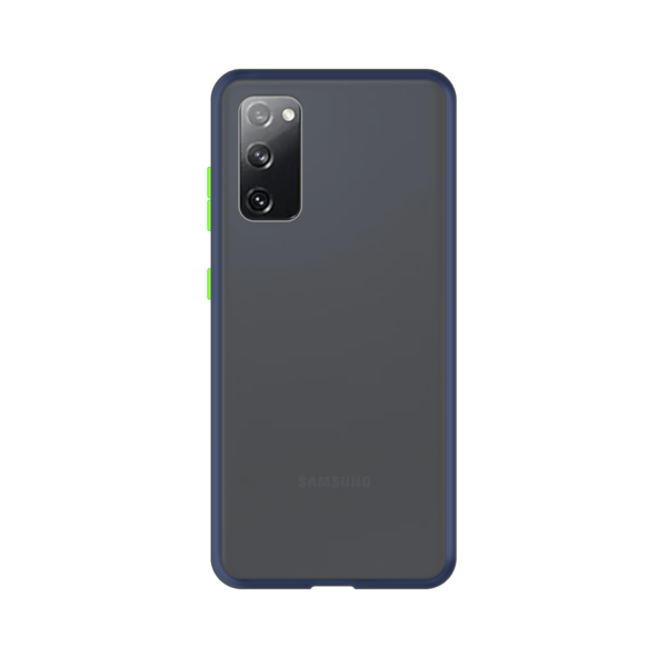 Samsung Galaxy S20 FE case - Blauw/Transparant