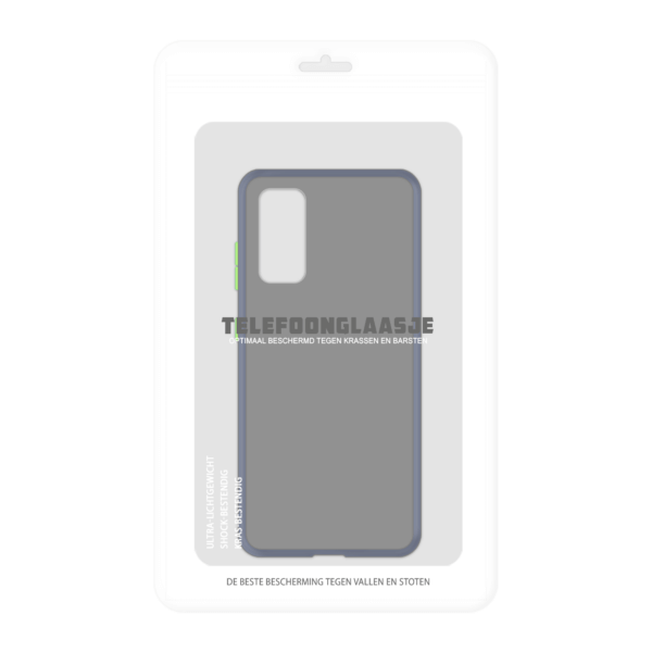 Samsung Galaxy S20 FE case - Blauw/Transparant - In Verpakking