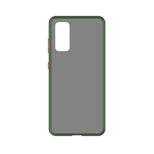 Samsung Galaxy S20 FE case - Groen/Transparant - Enkel