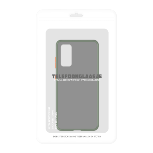 Samsung Galaxy S20 FE case - Groen/Transparant - In Verpakking