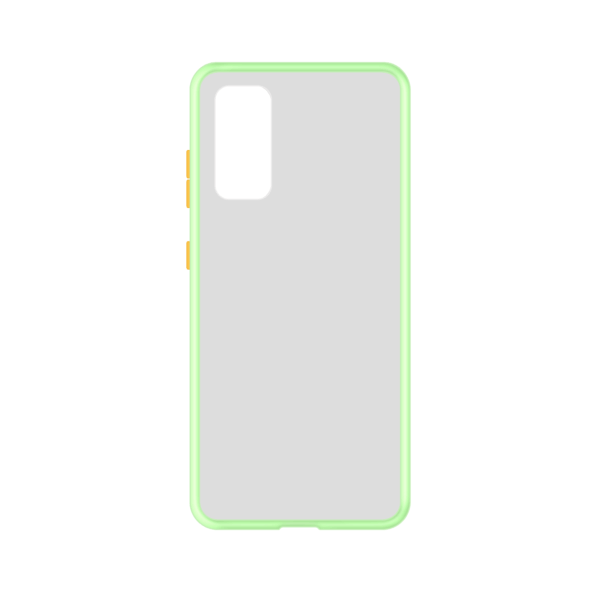 Samsung Galaxy S20 FE case - Lichtgroen/Transparant - Enkel