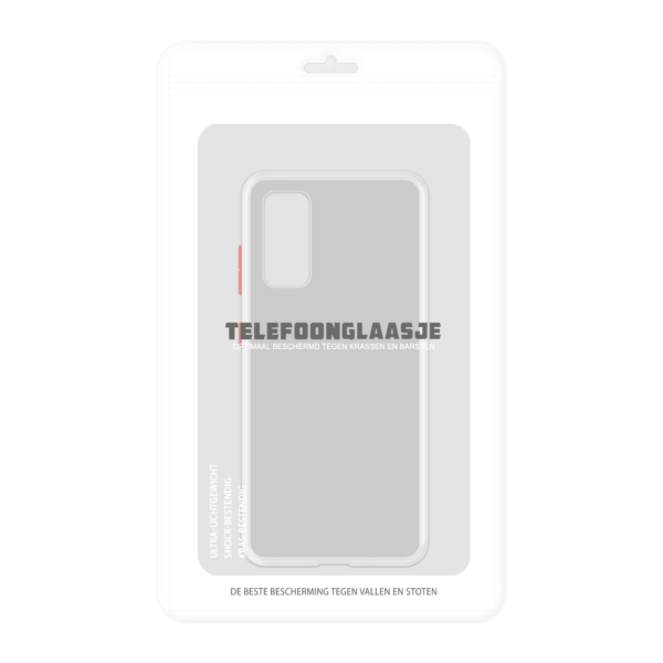 Samsung Galaxy S20 FE case - Wit/Transparant - In Verpakking