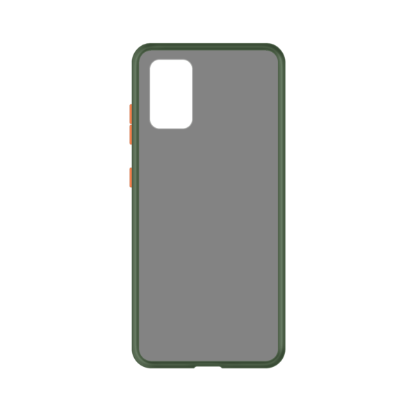 Samsung Galaxy S20 Plus case - Groen/Transparant - Enkel
