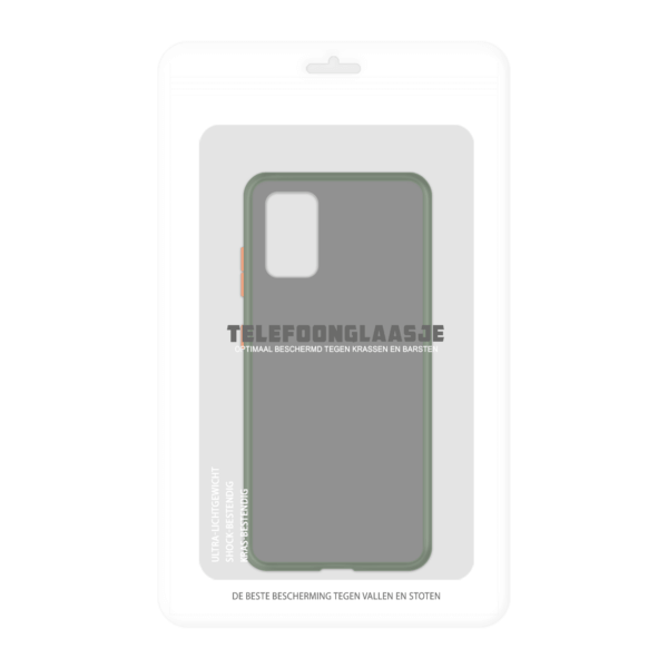 Samsung Galaxy S20 Plus case - Groen/Transparant - In Verpakking